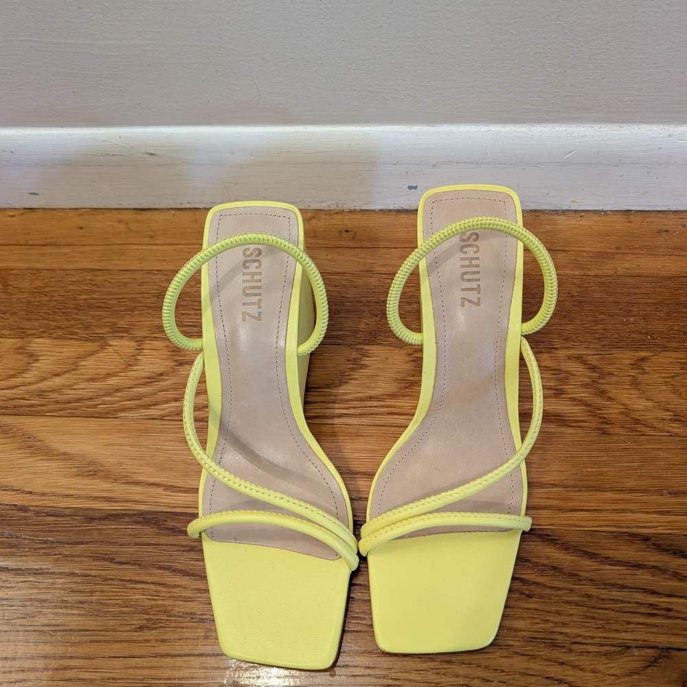 Schutz Yellow Women's Sandals
